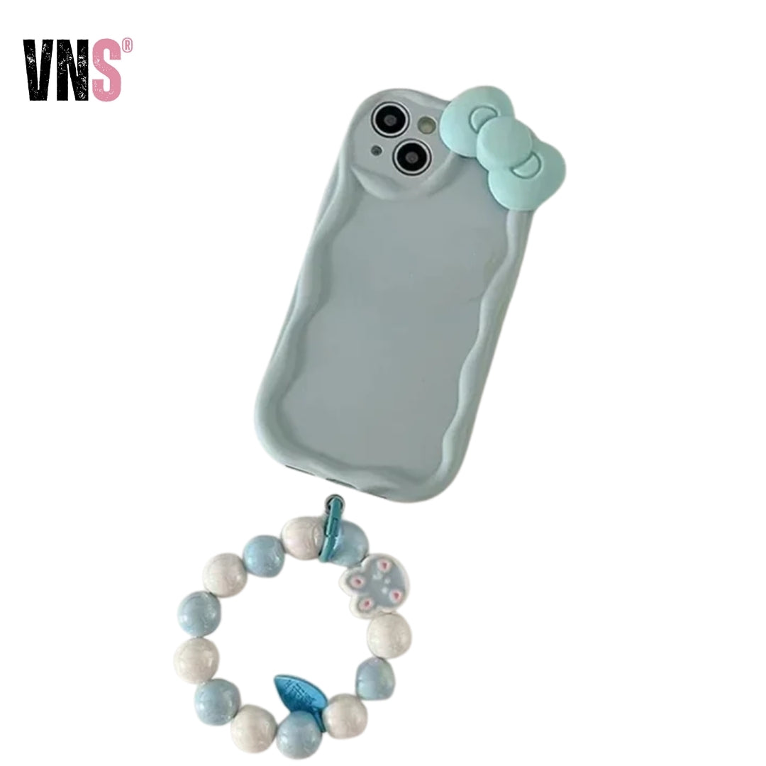 Bow Bunny Round Bracelet Phone Case For iPhone 16 15 14 13 12 11 Pro Max 7 8 Plus for Case