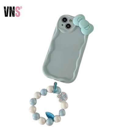 Bow Bunny Round Bracelet Phone Case For iPhone 16 15 14 13 12 11 Pro Max 7 8 Plus for Case