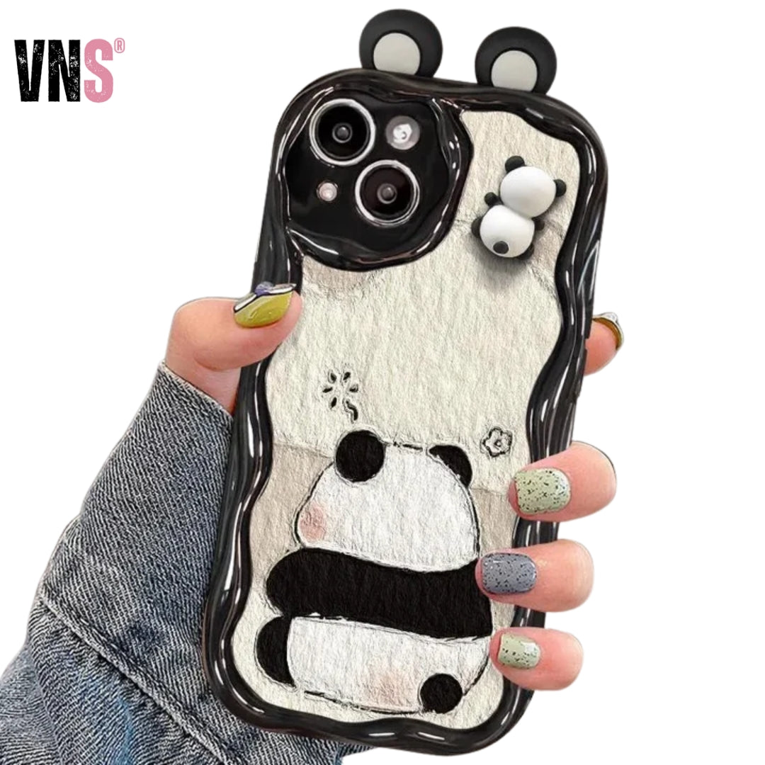 Cartoon Ear Wave TPU Soft Phone Back Case For iPhone 15 14 13 Mini 11 12 14 Pro Max X XS Max XR 7 8 Plus SE Capa