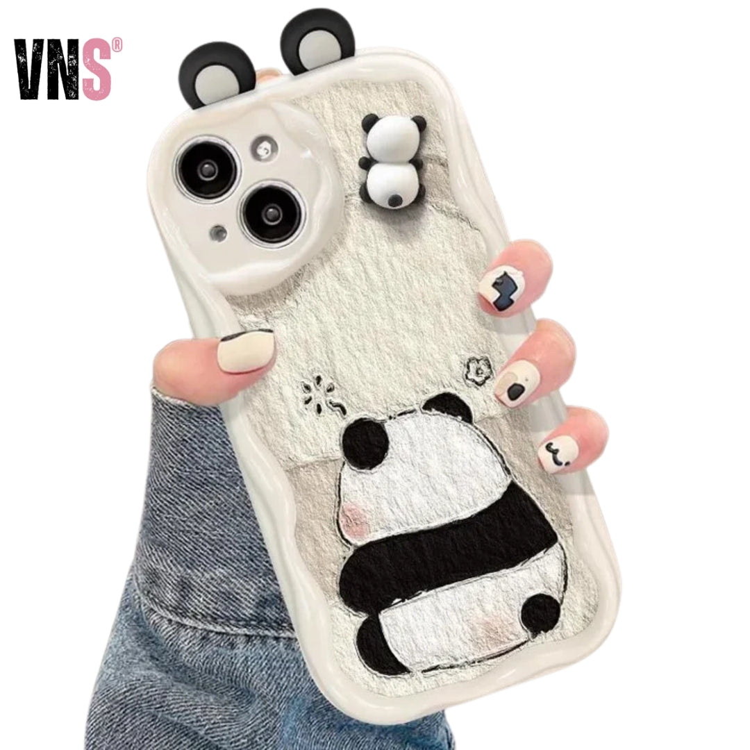 Cartoon Ear Wave TPU Soft Phone Back Case For iPhone 15 14 13 Mini 11 12 14 Pro Max X XS Max XR 7 8 Plus SE Capa