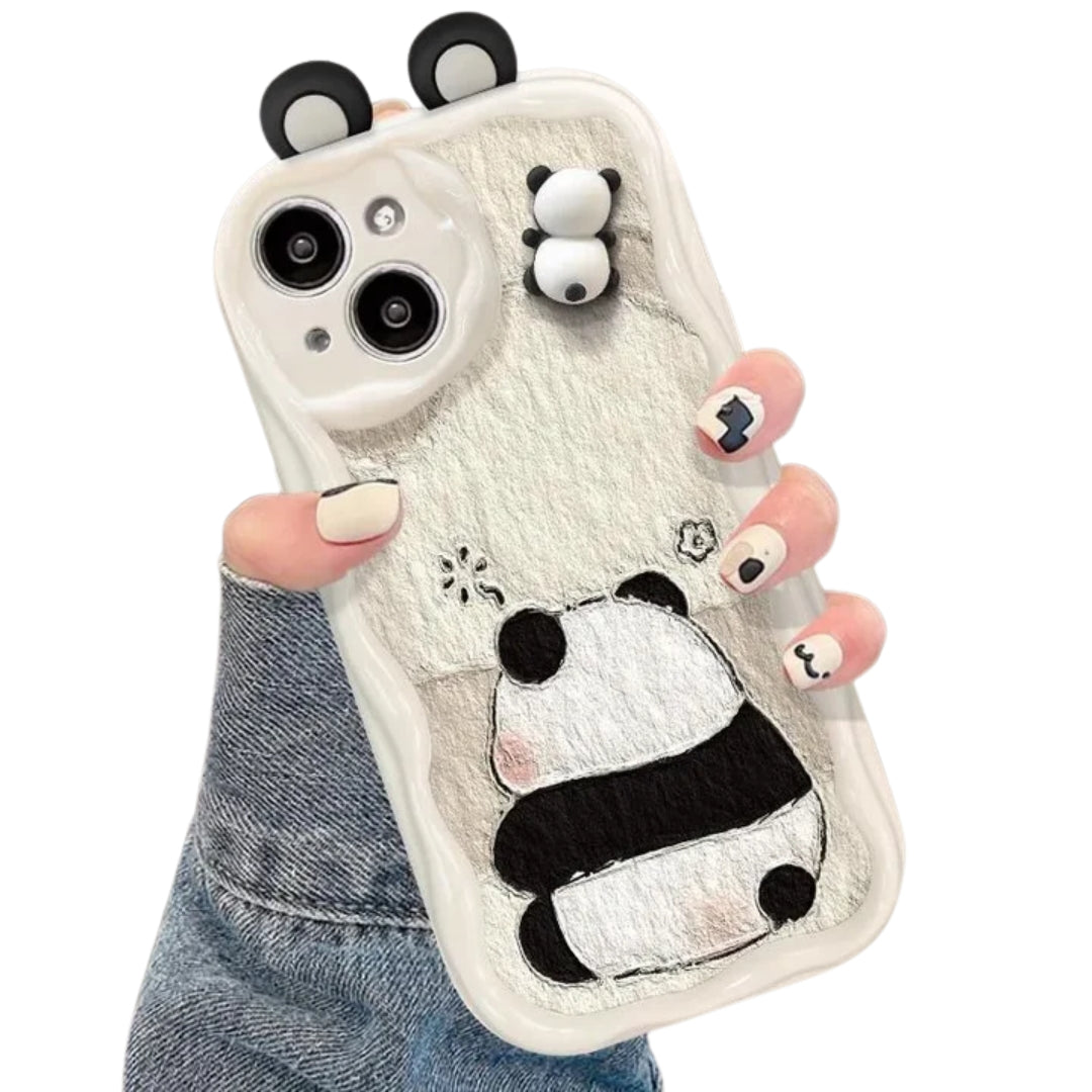 Cartoon Ear Wave TPU Soft Phone Back Case For iPhone 15 14 13 Mini 11 12 14 Pro Max X XS Max XR 7 8 Plus SE Capa