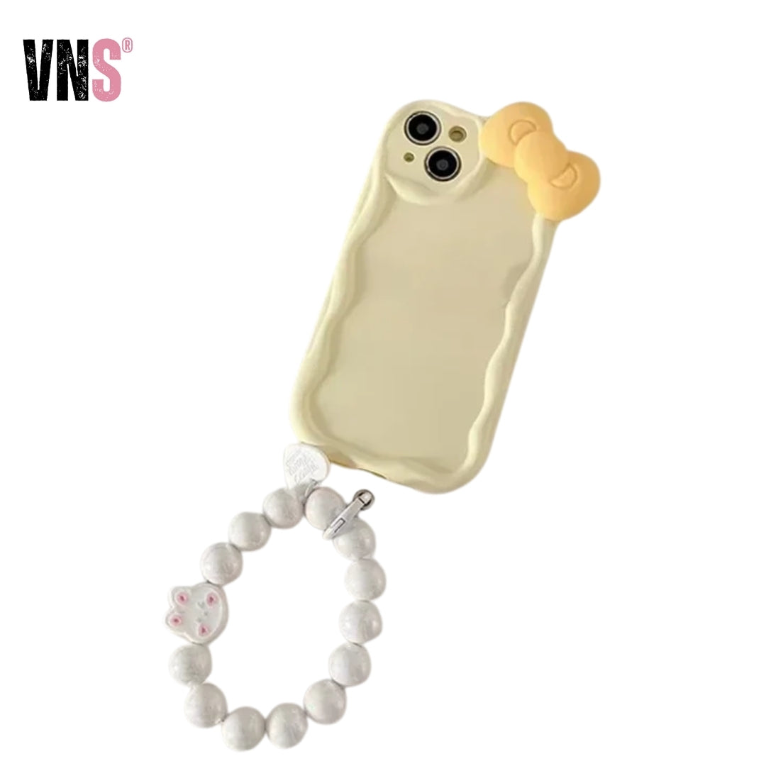Bow Bunny Round Bracelet Phone Case For iPhone 16 15 14 13 12 11 Pro Max 7 8 Plus for Case