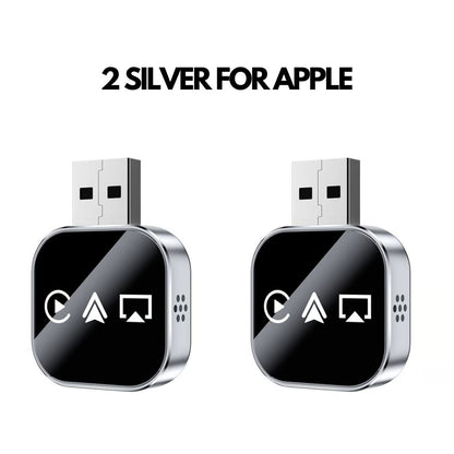 2026 Upgrade 3 in 1 Wireless Carplay Mirror Link Adapter for iPhone/Apple/Android Phone, wired to wireless Carplay adapter