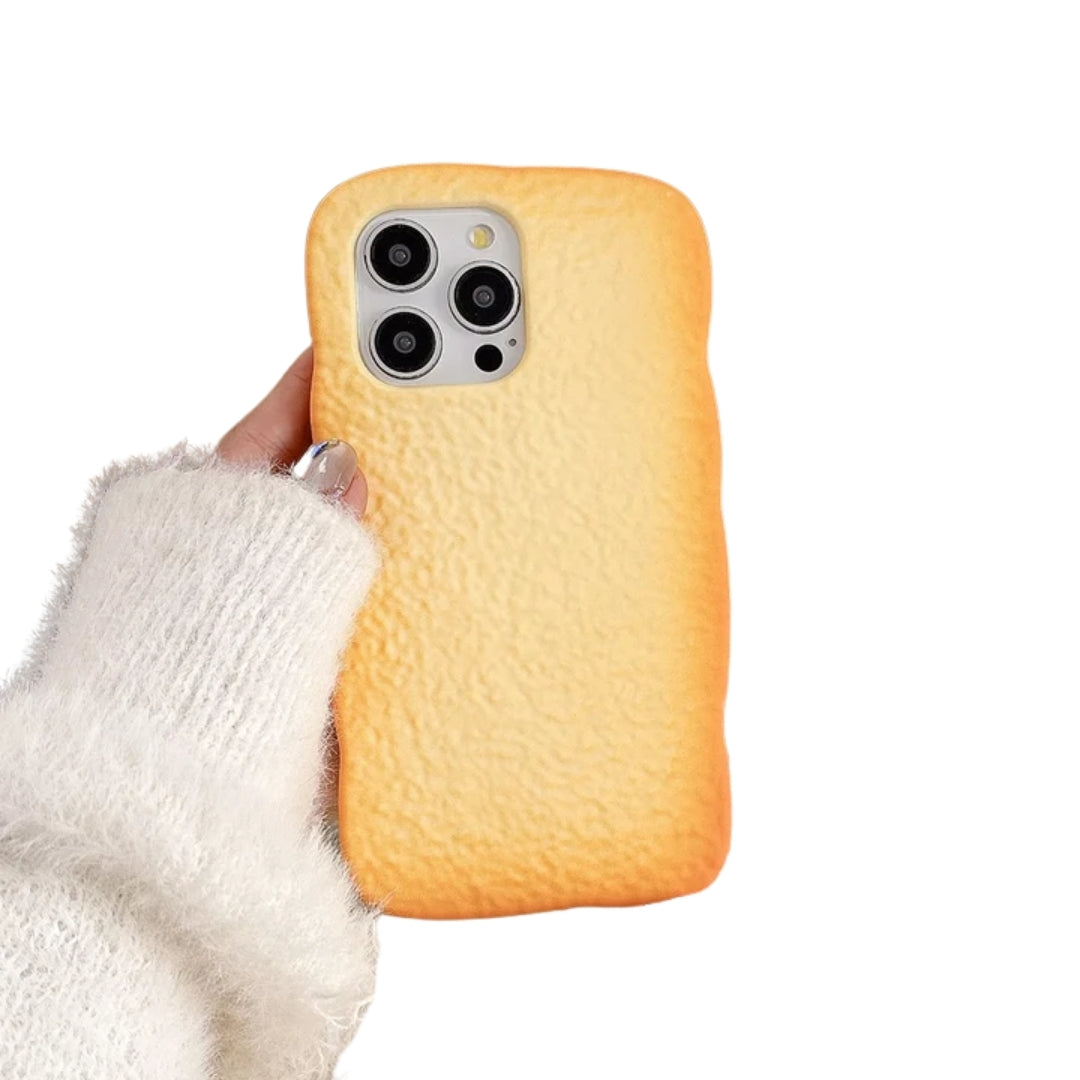 3D Grain Sliced Bread Case for iPhone 16 15 Plus 14 Pro Max 13 Pro 12 11 X XS XR 7 8 SE Cartoon Soft Silicon Back Phone Cover