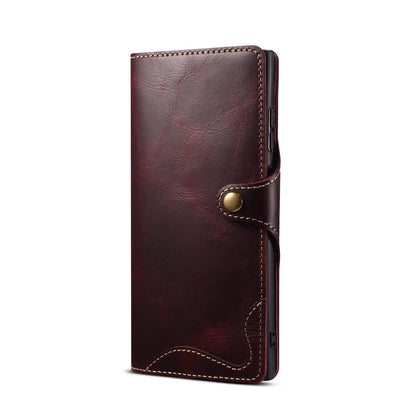 100% Real Cowhide Leather Case For Samsung Galaxy S25 Ultra S24 FE S23 S22 S21 Plus Note 9 10 20 Vintage Card Bag Wallet Cover