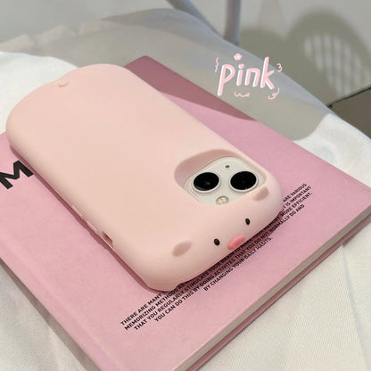Cartoon Cute 3d Pig Phone Case for IPhone16 15 14 13 12ProMax Plus high quality Silicone Anti-drop Shockproof  Protective Cover