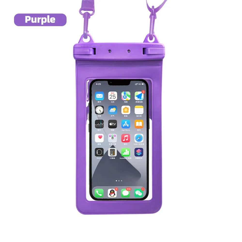 Waterproof Phone Case Swimming Bags Water proof Bag Mobile Phone Pouch PV Cover for iPhone 12 11 Pro Max 8 Huawei Xiaomi Redmi