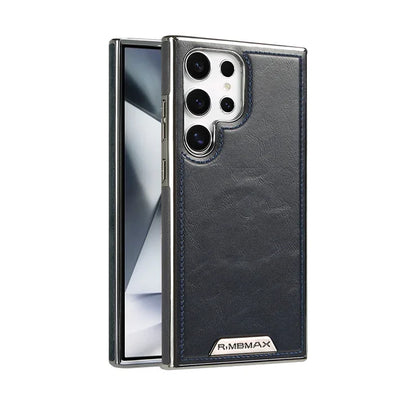 High End Leather Magnetic Phone Case, For Samsung Galaxy S25 S24 S23 Ultra S25 Plus,wireless charging, anti drop protective case