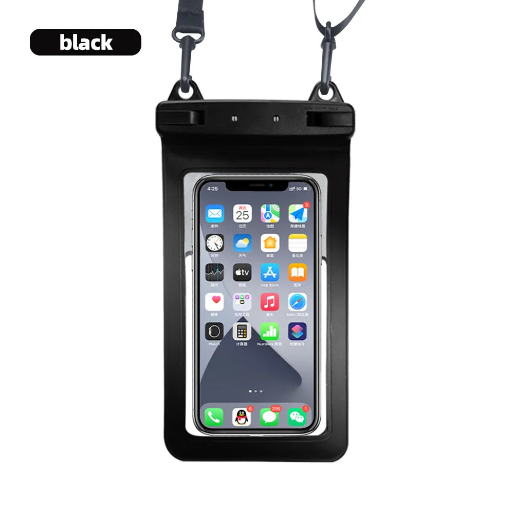 Waterproof Phone Case Swimming Bags Water proof Bag Mobile Phone Pouch PV Cover for iPhone 12 11 Pro Max 8 Huawei Xiaomi Redmi
